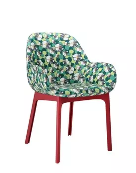 Стул Clap Double j. Ninfea зеленый с красными ножками