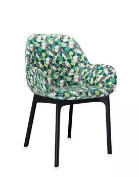 Стул Clap Double j.Nunfea зеленый с черными ножками