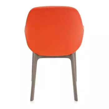 Стул Clap серо-оранжевого цвета