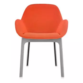 Стул Clap серо-оранжевого цвета