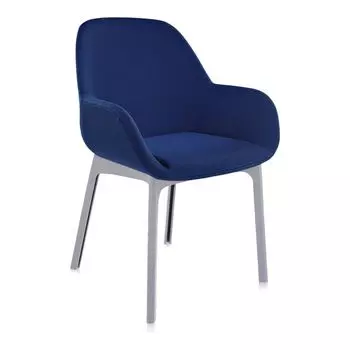 Стул Clap серо-синего цвета