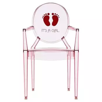 Стул детский Lou Lou Ghost розового цвета