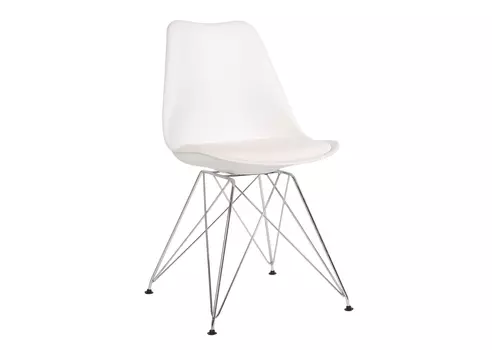 Стул феликс белый на металлическом основании