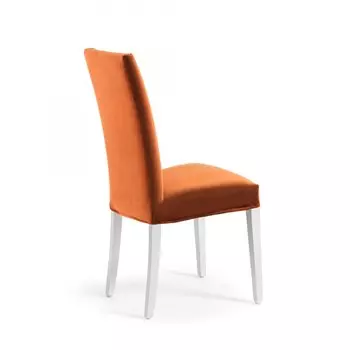 Стул Freia из велюра оранжевого цвета