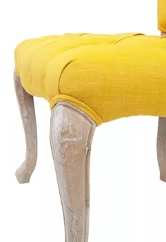 Стул Gamila Yellow с мягкой обивкой