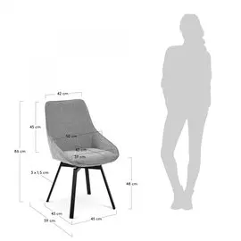 Стул Haston светло-серого цвета