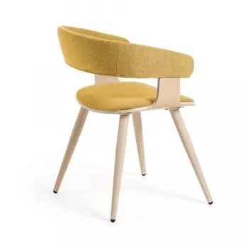 Стул Heiman с обивкой горчичного цвета