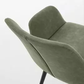 Стул Hermann из микрофибры зеленого цвета