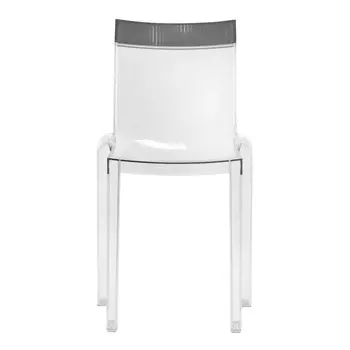 Стул hi-Cut прозрачный с серой вставкой