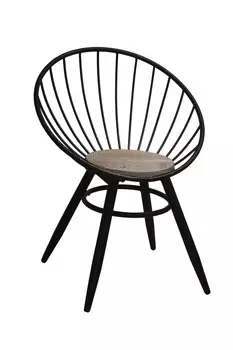 Стул из дерева и металла