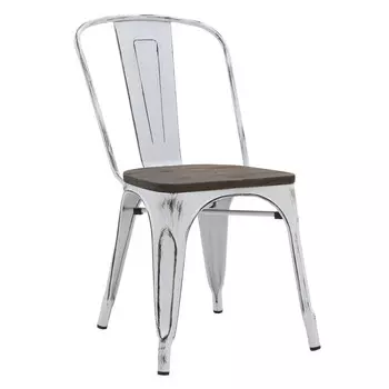 Стул из металла и дерева