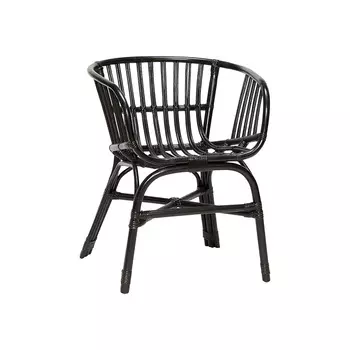 Стул из ротанга черного цвета