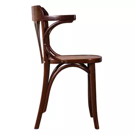 Стул катрин с подлокотниками и каркасом из массива бука цвета орех