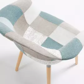 Стул Kenna пэчворк на деревянных ножках