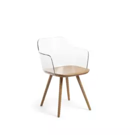 Стул Klam из массива бука и пластика