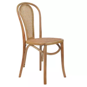 Стул коричневого цвета с деревянным каркасом