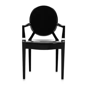 Стул Louis Ghost черного цвета