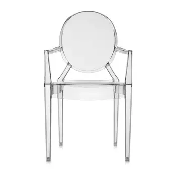 Стул Louis Ghost серого цвета