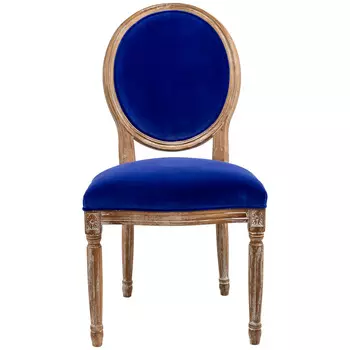 Стул луи космос с обивкой темно-синего цвета