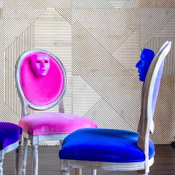 Стул луи лаванда с обивкой фиолетового цвета