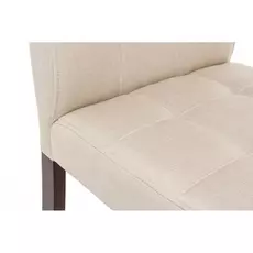 Стул Madina Dark Walnut Fabric Cream бежевого цвета