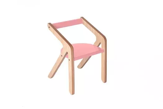 Стул Malevich розового цвета 4-8 лет