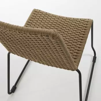 Стул Meggie с сидением из каната бежевого цвета