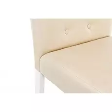 Стул Menson White Fabric сReam бежевого цвета