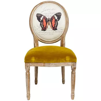 Стул «мисс анартия» с бархатным сидением