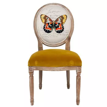 Стул мисс делия с бархатным сидением