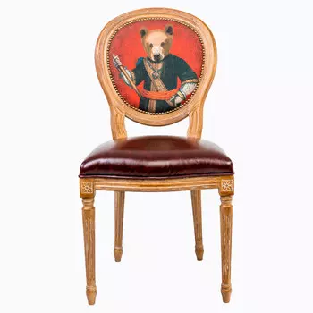 Стул мистер кинг с сиденьем и спинкой из экокожи