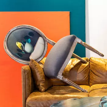 Стул мистер лимонник серого цвета