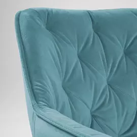 Стул Mulder из велюра бирюзового цвета