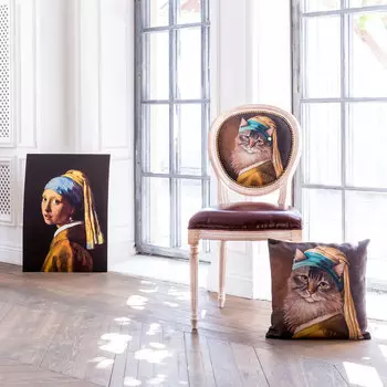 Стул музейный экспонат версия 26 в обивки из экокожи