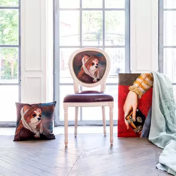 Стул музейный экспонат версия 28 с сидением из экокожи