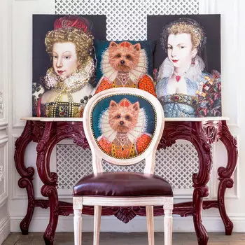 Стул музейный экспонат версия 2 с сидением из экокожи