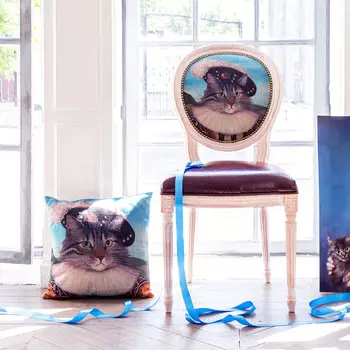 Стул музейный экспонат версия 33 справедливый господин с сидением из экокожи