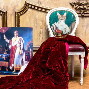 Стул музейный экспонат версия 6 коронация наполеона с сидением из экокожи