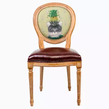 Стул принцесса бромелия с сидением из экокожи