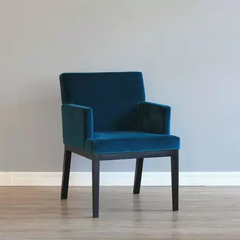 Стул с мягкой обивкой из хлопкового бархата