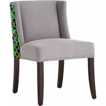 Стул с мягкой обивкой Lizard серый