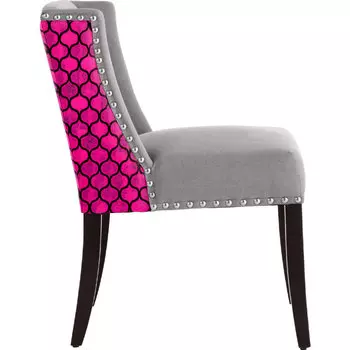 Стул с мягкой обивкой Pinky серый