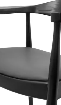 Стул с подлокотниками Carlo Black черного цвета