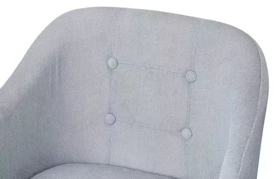 Стул с подлокотниками серо-голубого цвета