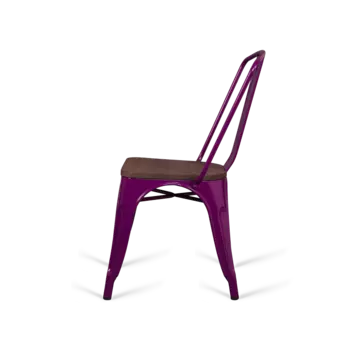 Стул Tolix Marais z Wood фиолетового цвета