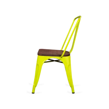 Стул Tolix Marais z Wood с деревянным сидением