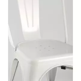 Стул Tolix матового белого цвета