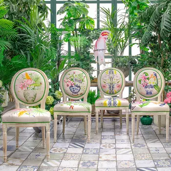 Стул убедительный делфт с цветочным принтом