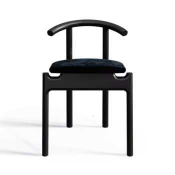 Стул Unika Hans Black/Velvet Black с мягким сидением