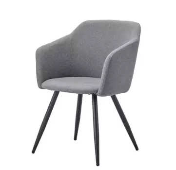 Стул уолтер с обивкой из ткани серого цвета